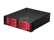 iStarUSA D 300 350 AB RED 3U Rackmount Compact Stylish Server Chassis