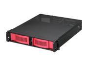 iStarUSA D 200 AB RED 2U Rackmount Compact Stylish Server Chassis