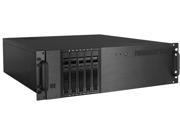 iStarUSA D 350HB T Black 3U Rackmount Compact 5x3.5 Bay Hotswap Server Case Black HDD Handle