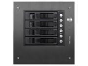 iStarUSA S 35 B4BK Black Tower Compact Stylish 4 x 3.5 Hotswap mini ITX Tower Black HDD Handle