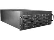 iStarUSA M 4160 JB Black 4U Rackmount 3.5 16 Bay Trayless JBOD Storage Rackmount Chassis