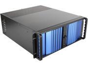 iStarUSA D 400SEA 50R8PD8 Color of Front Bezel Blue Color of Main Chassis Black 4U Rackmount 4U Compact Stylish Rackmount Chassis with 500W Redundant Power Su
