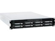 iStarUSA E2M8 46P8 Black 2U Rackmount 8 Bay Storage Server Rackmount Chassis with 460W Power Supply