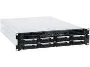 iStarUSA E2M8 Black 2U Rackmount 8 Bay Storage Server Rackmount Chassis