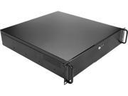 iStarUSA DN 200 35P3 Black 2U Rackmount 2 Bay Compact microATX Chassis with 350W Power Supply