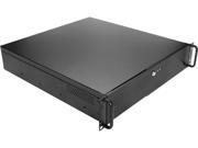 iStarUSA DN 200 50R8PD8 Black 2U Rackmount 2 Bay Compact microATX Chassis with 500W Redundant Power Supply