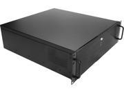 iStarUSA DN 300 35P3 Black 3U Rackmount 3 Bay Compact microATX Chassis with 350W Power Supply