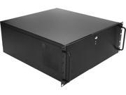 iStarUSA DN 400 55R8P Black 4U Rackmount 4 Bay Compact ATX Chassis with 550W Redundant Power Supply