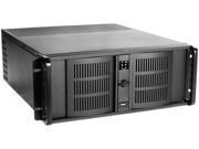 iStarUSA D 400 50R8PD2 Black 4U Rackmount Compact Stylish Rackmount Chassis with 500W Redundant Power Supply