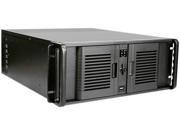 iStarUSA D 407P 50R8PD2 Black 4U Rackmount Compact Stylish Rackmount Chassis with 500W Redundant Power Supply