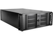 iStarUSA D 407L 50R8PD2 Black 4U Rackmount High Performance Rackmount Chassis with 500W Redundant Power Supply