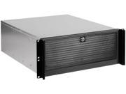 iStarUSA D 416 50R8PD2 Black 4U Rackmount Compact Stylish Rackmount Chassis with 500W Redundant Power Supply