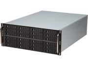 Athena Power RM 4U4243HER80P4 Silver Black 4U Rackmount Server Case