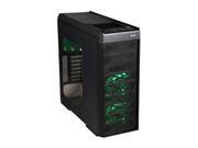 DIYPC Adventurer-9601G Black/Green Computer Case with 5 x 120mm Green Fan and 1 x USB3.0