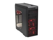 DIYPC Adventurer-9601R Black/Red Computer Case with 5 x 120mm Red Fan and 1 x USB 3.0