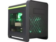 DIYPC Cuboid G Black Green Computer Case