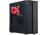 DIYPC DIY J21 BK Black USB 3.0 ATX Mid Tower Gaming Computer Case with Pre installed 3 Fans Front Panel Pre installed 6 Different Color Changeable LED Strip 5