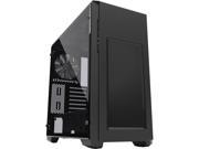Phanteks Enthoo Pro M Series PH ES515PTG_BK Brushed Black Steel frame ABS Front Tempered Glass Window ATX Mid Tower Computer Case
