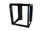 Cables To Go 16128 Apw 12u X 18in Swing Out Wallmount Rack - Black