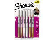 Metallic Permanent Markers Assorted 6 Pack