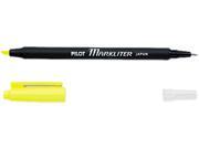 Markliter Black Ballpoint Pen Fluorescent Yellow Chisel Tip Highligh