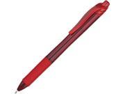 Energel X Retractable Roller Gel Pen Red Ink Bold