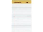 TOPS 71500 The Legal Pad Plus Perforated Pads Jr. Legal Rule 5 x 8 White 50 Sheets Pad 12Pads Pack 1 Pack.