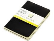 TOPS 56877 Idea Collective Journal Soft Cover Side Binding 5 1 2 x 3 1 2 Black 2 Pack