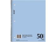 Mid Tier Single Subject Notebook College Rule Ltr White 50 Sheets