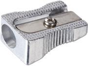 Metal Pencil Sharpener Metallic Silver