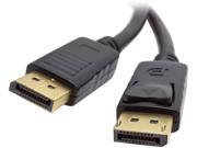 Unirise DP 010F MM 10ft Black DisplayPort Cable M M w Latches