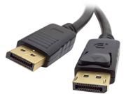 Unirise DP 03F MM 3ft Black DisplayPort Cable M M w Latches