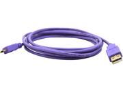 Filemate 10ft Micro USB to USB Cable Type A to Type B Purple 3FMLDU2A2B10 PU