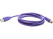 Filemate 6ft Printer USB A to B Cable Purple 3FMLDU2PT6 PU