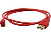 FilemateÂ 3 ft Micro USB to USB Cable Type A to Type B Red 3FMLDUA2B3 RD