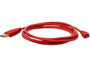 FilemateÂ 6 ft Micro USB to USB Cable Type A to Type B Red 3FMLDUA2B6 RD