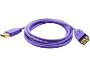 Filemate 6ft USB 2.0 Extension Cable Purple 3FMLDU2EXT6 PU
