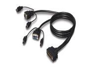 BELKIN 10 ft. OmniView ENTERPRISE Series Dual Port KVM Cable PS 2