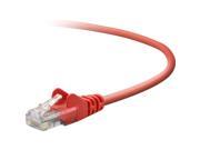 Belkin A3X126 03 RED S 3 ft. Patch Cable CAT5e Snagless RJ 45M RJ 45M