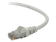 BELKIN A3L980 01 S 1 ft. CAT6 UTP RJ45M RJ45M Snagless Gray Patch Cable