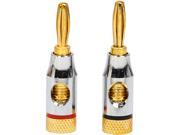 Coboc BA OPENSCREW 1P High Quality Copper Speaker Banana Plug w Color Coded Open Screw Type 1 Pair Per Package