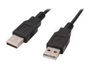 Coboc U2 AM AM 3 BK 3 ft. USB Type A to Type A Cable