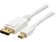 Coboc Model D-MINID-MM-6-WH 6 ft. Displayport to Mini Displayport Cable, AWG 30 Coboc Model D-MINID-MM-6-WH 6 ft. Displayport to Mini Displayport Cable, AWG 30