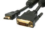 Rosewill RC 10 HDM DVM BK 10 ft. HDMI to DVI 24 1 Cable M M