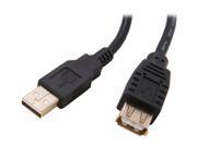 Rosewill RCAB 11004 1.5 ft. USB2.0 A Male to A Female Extension Cable Gold Plated Black