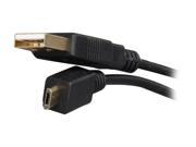 Rosewill RCAB 11020 1.5 ft. USB 2.0 A Male to Micro B Male Cable 5 Pin w Ferrite Core Gold Plated Black