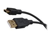 Rosewill RCAB 11026 15 ft. USB2.0 A Male to Mini B 5 Pin Male Cable Gold Plated Black