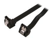 Rosewill RCAB 11031 10 SATA III Black Flat Cable w Locking Latch Supports 6 Gbps 3 Gbps and 1.5 Gbps transfer rate