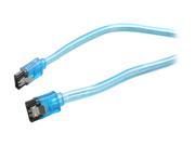 Rosewill RCAB 11037 10 SATA III UV Blue Flat Cable w Locking Latch Supports 6 Gbps 3 Gbps and 1.5 Gbps Transfer Rate