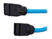 Rosewill RCAB 11046 36 SATA III Blue Round Cable w Locking Latch Supports 6 Gbps 3 Gbps and 1.5 Gbps Transfer Rate